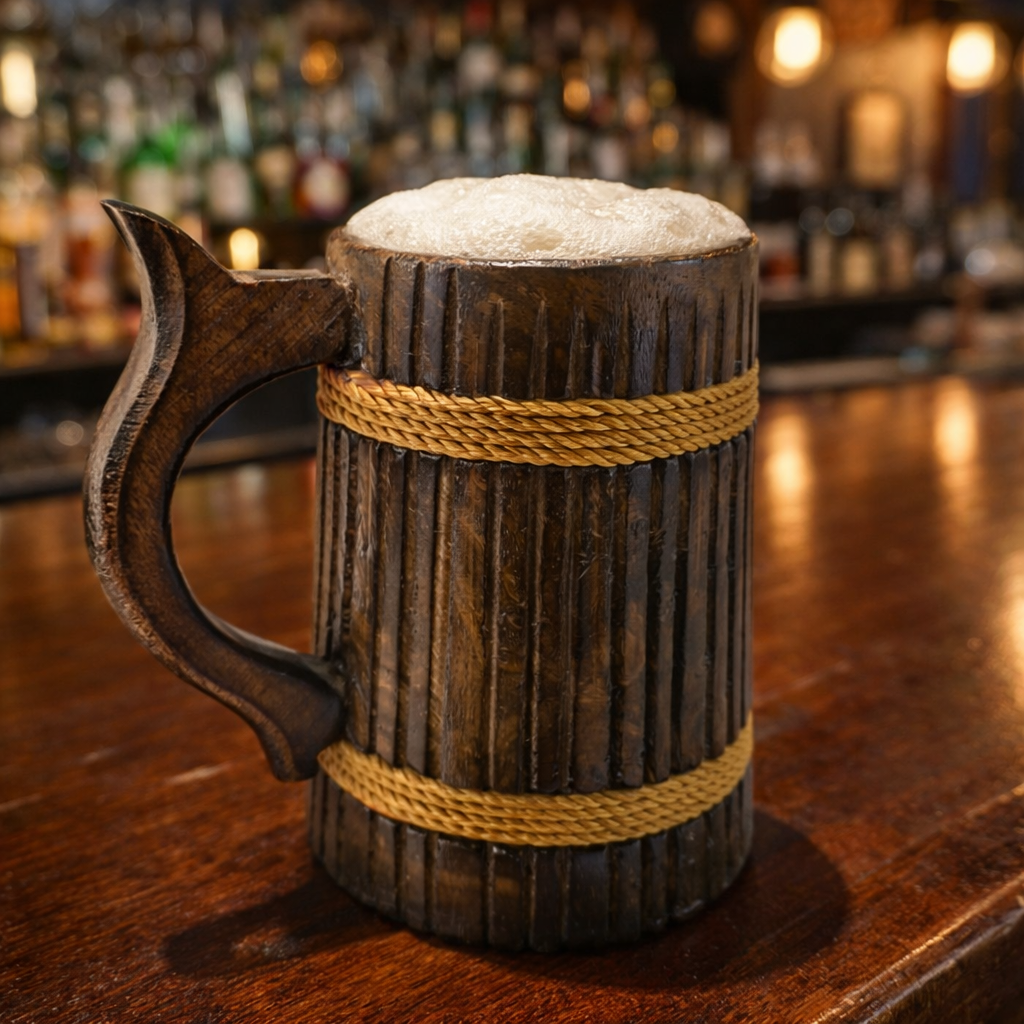 Wooden Beer/Tankard Wood Beer Mug (500 ml)
